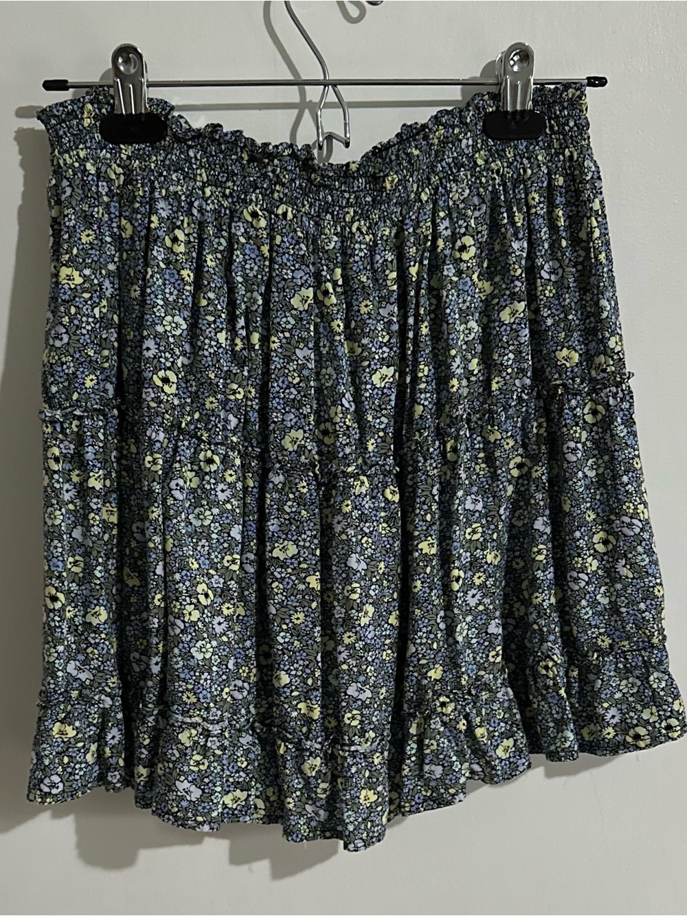 Laundry by Shelli Segal Ditsy Floral Ruffle Mini Skirt